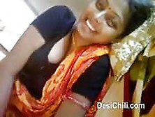 Amateur Indian Giggle When She Sees The Camera