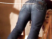Caned Over Tight Jeans Daddy Boy 2