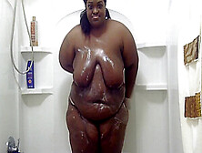 Fat Black Girl In The Shower
