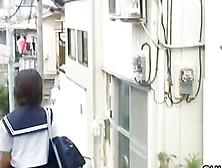 Sharking Shuri Scene Of Wonderful Japanese Schoolgirl Being Nicely Intercepted