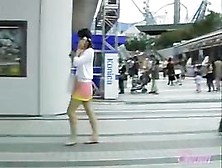 Skirt Sharking In Action Exposed Her Cute Pink Panties
