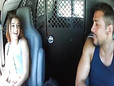 Hitchhiker Alex Mae Forced Into Pleasing Cock