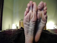 Worship My Enormous Wrinckled Feet,  Foot Perv!
