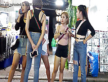 Pattaya Ambling Street Nightlife 2019 (Thai Girls)