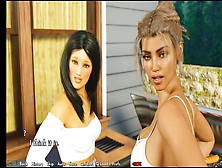 Milfy City Gamer Girl Plays "welcome To Free Will - Part 17" For Steamy Cartoon Sex Scenes