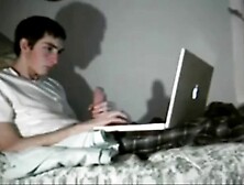 18 Year Old Me Jerking Off While Watching Porn On My Laptop