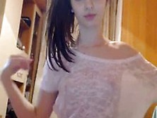 Funny Girl On Webcam