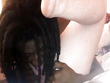 Black Man Licks,  Fingers,  And Fucks The Pink Pussy Of A White Hussy