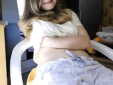 Cute Busty Teen Showing Ass Boobs