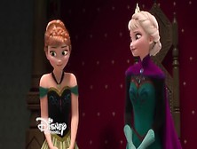 Princess Anna And Lesbo Sex With A Massive-Breasted Woman | Disney Princess
