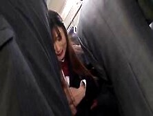 Japanese Girl Ejaculated In Her Underwear In A Crowded Bus - Aizawa Ren
