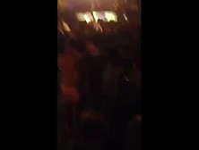 Naked Drunk Guy In Front Of Crowd