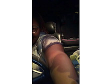 Big Bbw Ebony Soles In Car