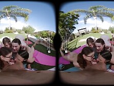 Schoolgirls Fivesome Vr Porn