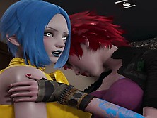 Borderlands: Maya Eats Lilith's Pussy To Orgasm,  Causing Her To Squirt