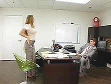 Abby Rode With Hot Huge Tits In Porno Video In Office