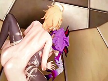 Genshin Impact Ganyu And Aether Cartoon Sex 1080P Multiple Cream Pie Positions Mmd 3D Pink Hair