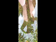 Wet And Sensual Foot Bizarre Outdoor By Slutty Pissy Stepsister
