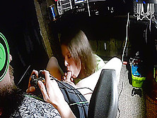Hot Gamer Chick Sucks Big Cock While He Plays With Cumshot