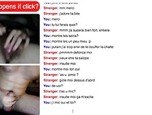 French Hairy Girl Playing On Omegle