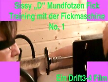 Deepthroat Training With The Fucking Machine For Sissy "d"