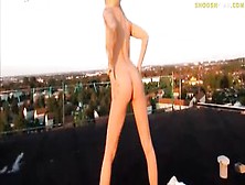 Lucy Sneaks Onto A Rooftop For Wild Public Sex