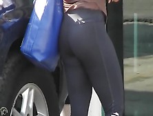 Tight Workout Pants Look Good On Her Ass