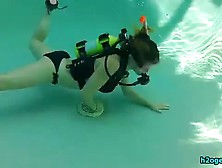 Scuba Girl Trapped In A Pool