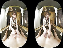 Vr : A Beautiful Masseuse Invites You For Pleasure,  Can't Stop The Erection But Bewildered! - Part. 1