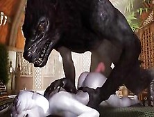 Sexy Dark Elf Fucked By Monsters With Huge Cocks And Creampied