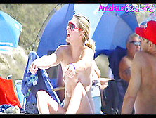 Super Hot Nudist Ash-Blonde Babes Amateur Voyeur Beach Video
