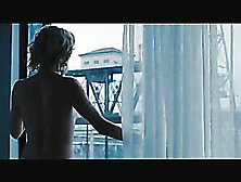 Blonde Lady Opens Up Window And Seen By Passing People While Naked.