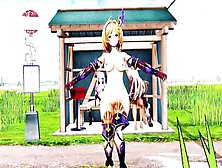 Mmd Long Version Part One And Two Plowed Inside Bus Stop 3D