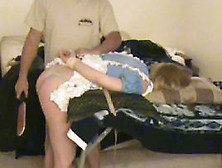 Amateur Milf Gets Her Butt Spanked By Her Husband On Camera