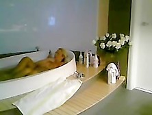 My Hidden Cam Recorded A Beautiful Lady Relaxing In The Bath