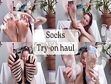 Socks Panty Socks And Fishnets Try-On Haul