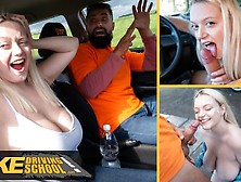 Fake Driving School - Big Natural Tits Blonde Hardcore Sex And Facial After Near Miss With Fake Taxi
