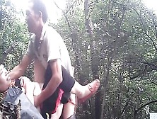 Asian Mom Gets Super Wet When Fucking In The Woods