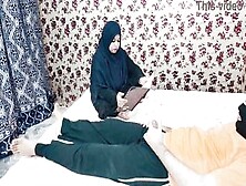 Muslim Hijab Bimbos Caught Me Jerking Off My Penis Into Study Room