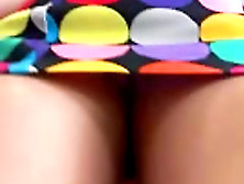 Amateur Girl Wearing A Miniskirt Gets Caught On A Voyeur's Cam
