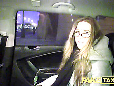 Faketaxi Cutie With Glasses Humps For Rent Money