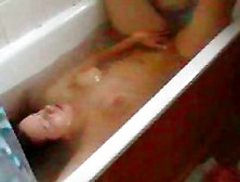 Chick With Nice Tits Gets Off In The Bathtub