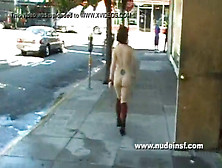 Female – Hot Babe Walking Naked In The Street