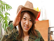 Seira Rando In Japanese Army Girl Seira Rando Enjoys A Cock Rodeo - Avidolz