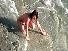 Spycam Nude Beach Voyeur Ass Closeups 2