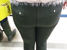 Tight Round Ass In Black Pants