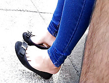Shoeplay In Flats At The Park