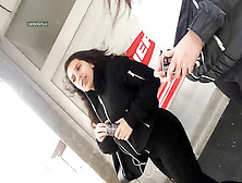 Teenager Fat Culo In Black Jeans Candid