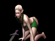 Perfect Boobs Elf Enchantress Puts Down Sword And Takes Enormous Dildo
