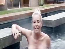 Chelsea Handler In Hot Tub